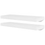 Estantes flotantes de pared 2 uds MDF blanco para libros/DVD en Estanterías | Comprar online en Foru.es