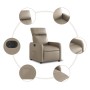 Sillón reclinable eléctrico de cuero sintético color capuchino de , Sillones - Ref: Foro24-3206741, Precio: 240,94 €, Descuen...