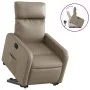 Sillón reclinable elevable cuero artificial color capuchino de , Sillones - Ref: Foro24-3206755, Precio: 283,38 €, Descuento: %