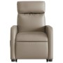 Sillón reclinable elevable cuero artificial color capuchino de , Sillones - Ref: Foro24-3206755, Precio: 264,69 €, Descuento: %
