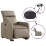 Sillón elevable eléctrico cuero artificial capuchino de , Sillones - Ref: Foro24-3206769, Precio: 335,45 €, Descuento: %
