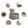 Sillón elevable eléctrico cuero artificial capuchino de , Sillones - Ref: Foro24-3206769, Precio: 308,72 €, Descuento: %