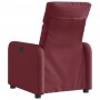 Sillón reclinable eléctrico tela rojo tinto de , Sillones - Ref: Foro24-3206684, Precio: 226,68 €, Descuento: %