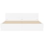 Estructura de cama con cabecero blanca 180x200 cm de , Camas y somieres - Ref: Foro24-3207462, Precio: 161,79 €, Descuento: %