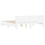 Estructura de cama con cabecero blanca 180x200 cm de , Camas y somieres - Ref: Foro24-3207462, Precio: 161,79 €, Descuento: %