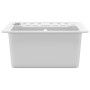 Fregadero de cocina con un seno granito blanco de vidaXL, Fregaderos - Ref: Foro24-144861, Precio: 178,68 €, Descuento: %