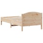 Estructura de cama con cabecero madera maciza pino 90x190 cm de , Camas y somieres - Ref: Foro24-842622, Precio: 109,82 €, De...