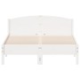 Estructura de cama con cabecero madera pino blanco 140x190 cm de , Camas y somieres - Ref: Foro24-842603, Precio: 133,40 €, D...