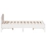 Estructura de cama con cabecero madera pino blanco 140x190 cm de , Camas y somieres - Ref: Foro24-842603, Precio: 133,40 €, D...