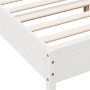 Estructura de cama con cabecero madera pino blanco 140x190 cm de , Camas y somieres - Ref: Foro24-842603, Precio: 133,40 €, D...