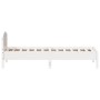 Estructura de cama con cabecero madera de pino blanco 100x200cm de , Camas y somieres - Ref: Foro24-842615, Precio: 101,08 €,...
