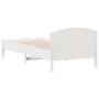 Estructura de cama con cabecero madera de pino blanco 100x200cm de , Camas y somieres - Ref: Foro24-842615, Precio: 101,08 €,...