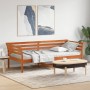 Sofá cama de madera maciza de pino marrón cera 100x200 cm de , Camas y somieres - Ref: Foro24-842877, Precio: 122,43 €, Descu...