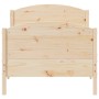 Estructura de cama con cabecero madera maciza de pino 90x200 cm de , Camas y somieres - Ref: Foro24-842566, Precio: 104,30 €,...