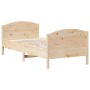 Estructura de cama con cabecero madera maciza pino 90x190 cm de , Camas y somieres - Ref: Foro24-842570, Precio: 90,80 €, Des...