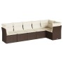 Set sofás de jardín 6 piezas y cojines ratán sintético marrón de , Conjuntos de jardín - Ref: Foro24-3217663, Precio: 404,50 ...