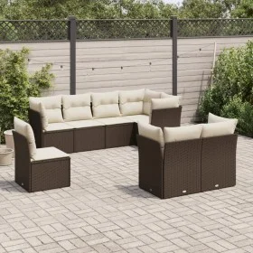Set sofás de jardín 8 piezas y cojines ratán sintético marrón de , Conjuntos de jardín - Ref: Foro24-3217933, Precio: 558,77 ...