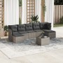 Set de sofás de jardín 8 pzas y cojines ratán sintético gris de , Conjuntos de jardín - Ref: Foro24-3218040, Precio: 431,01 €...