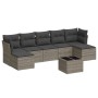 Set de sofás de jardín 8 pzas y cojines ratán sintético gris de , Conjuntos de jardín - Ref: Foro24-3218040, Precio: 431,01 €...