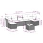 Set de sofás de jardín 8 pzas y cojines ratán sintético gris de , Conjuntos de jardín - Ref: Foro24-3218040, Precio: 431,01 €...