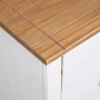 Aparador de madera maciza pino estilo Panamá blanco 46x40x89 cm de vidaXL, Aparadores - Ref: Foro24-282651, Precio: 120,44 €,...