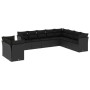 Set de sofás de jardín 10 pzas cojines ratán sintético negro de , Conjuntos de jardín - Ref: Foro24-3217855, Precio: 648,50 €...