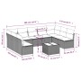 Set de sofás de jardín 10 pzas con cojines ratán sintético gris de , Conjuntos de jardín - Ref: Foro24-3218080, Precio: 544,2...