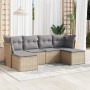 Juego de sofás jardín con cojines 6 pzas ratán sintético beige de , Conjuntos de jardín - Ref: Foro24-3218009, Precio: 326,87...