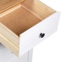 Aparador de madera maciza pino estilo Panamá blanco 46x40x89 cm de vidaXL, Aparadores - Ref: Foro24-282651, Precio: 120,44 €,...