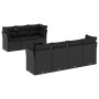 Set de sofás de jardín 8 piezas y cojines ratán sintético negro de , Conjuntos de jardín - Ref: Foro24-3217275, Precio: 515,1...