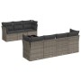 Set de sofás de jardín 8 pzas y cojines ratán sintético gris de , Conjuntos de jardín - Ref: Foro24-3217280, Precio: 482,51 €...