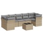 Juego de sofás de jardín con cojines beige 8 pzas ratán PE de , Conjuntos de jardín - Ref: Foro24-3217289, Precio: 508,53 €, ...