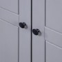 Armario 3 puertas madera pino Panamá Range gris 118x50x171,5cm de vidaXL, Armarios roperos - Ref: Foro24-282662, Precio: 524,...
