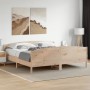 Estructura de cama con cabecero madera maciza de pino 200x200cm de , Camas y somieres - Ref: Foro24-3216161, Precio: 224,46 €...