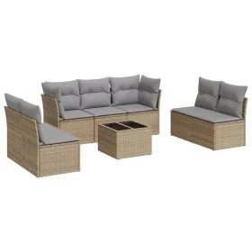 Juego de sofás de jardín con cojines beige 8 pzas ratán PE de , Conjuntos de jardín - Ref: Foro24-3249258, Precio: 483,90 €, ...