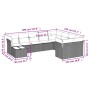 Set de sofás de jardín 10 pzas cojines ratán sintético negro de , Conjuntos de jardín - Ref: Foro24-3250024, Precio: 644,35 €...