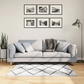 Alfombra de pelo largo moderna PAMPLONA crema y negro 120x170cm de , Alfombras - Ref: Foro24-375366, Precio: 40,32 €, Descuen...