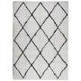 Alfombra de pelo largo moderna PAMPLONA crema y negro 120x170cm de , Alfombras - Ref: Foro24-375366, Precio: 40,85 €, Descuen...