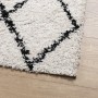 Alfombra de pelo largo moderna PAMPLONA crema y negro 120x170cm de , Alfombras - Ref: Foro24-375366, Precio: 40,85 €, Descuen...