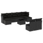 Set de sofás de jardín 10 pzas cojines ratán sintético negro de , Conjuntos de jardín - Ref: Foro24-3250114, Precio: 597,89 €...