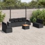 Set de sofás de jardín 8 piezas y cojines ratán sintético negro de , Conjuntos de jardín - Ref: Foro24-3225404, Precio: 557,4...