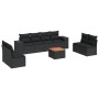 Set de sofás de jardín 8 piezas y cojines ratán sintético negro de , Conjuntos de jardín - Ref: Foro24-3225404, Precio: 557,4...