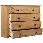 Armario auxiliar de madera de pino estilo Panamá 80x40x73 cm de vidaXL, Aparadores - Ref: Foro24-282658, Precio: 162,62 €, De...