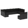 Set de sofás de jardín 12 piezas cojines ratán sintético negro de , Conjuntos de jardín - Ref: Foro24-3250204, Precio: 693,35...
