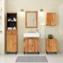 Mueble de baño madera maciza de acacia 38x33x160 cm de , Tocadores de baño - Ref: Foro24-356877, Precio: 152,39 €, Descuento: %