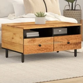 Mesa de centro madera maciza de acacia 80x54x40 cm de , Mesas de centro - Ref: Foro24-356868, Precio: 95,75 €, Descuento: %