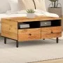 Mesa de centro madera maciza de acacia 80x54x40 cm de , Mesas de centro - Ref: Foro24-356868, Precio: 95,75 €, Descuento: %
