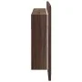 Armario espejo de baño LED acrílico marrón roble 80x12x45 cm de , Tocadores de baño - Ref: Foro24-834953, Precio: 56,23 €, De...