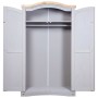Armario madera de pino Mexicano estilo Corona gris 2 Puertas de vidaXL, Armarios roperos - Ref: Foro24-282619, Precio: 295,35...