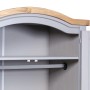 Armario madera de pino Mexicano estilo Corona gris 2 Puertas de vidaXL, Armarios roperos - Ref: Foro24-282619, Precio: 295,35...